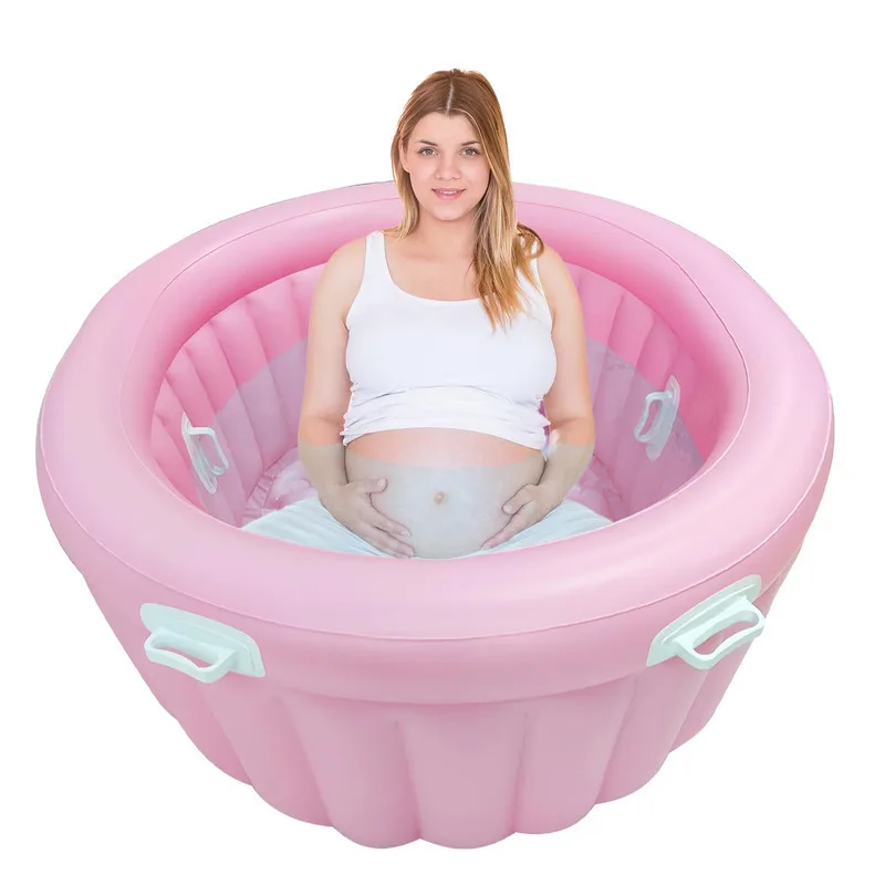 Inflatable PVC Pregnant Women Childbirth Bathtub Adult SPA Soaking Bathtub Adult Water Bag Bath Bedside Shower Bedridden