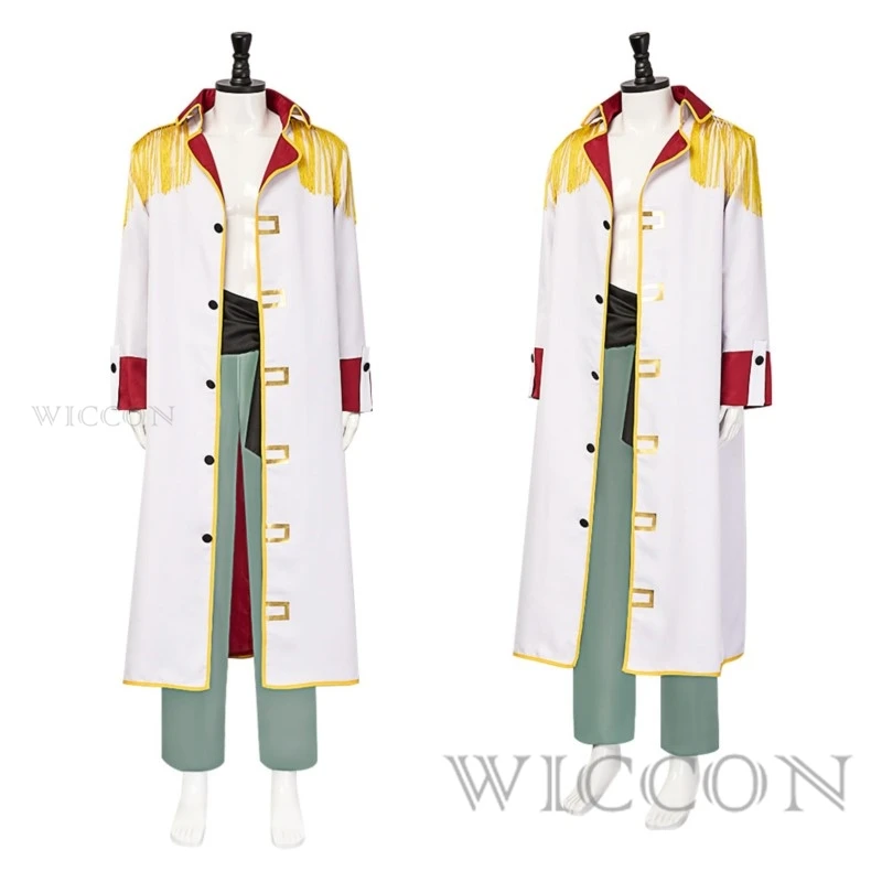 Anime Coplay SSS Shirohige Whitebeard Edward Newgate Cosplay Costume Uniform Trench Suit Halloween Party Outfit for Man