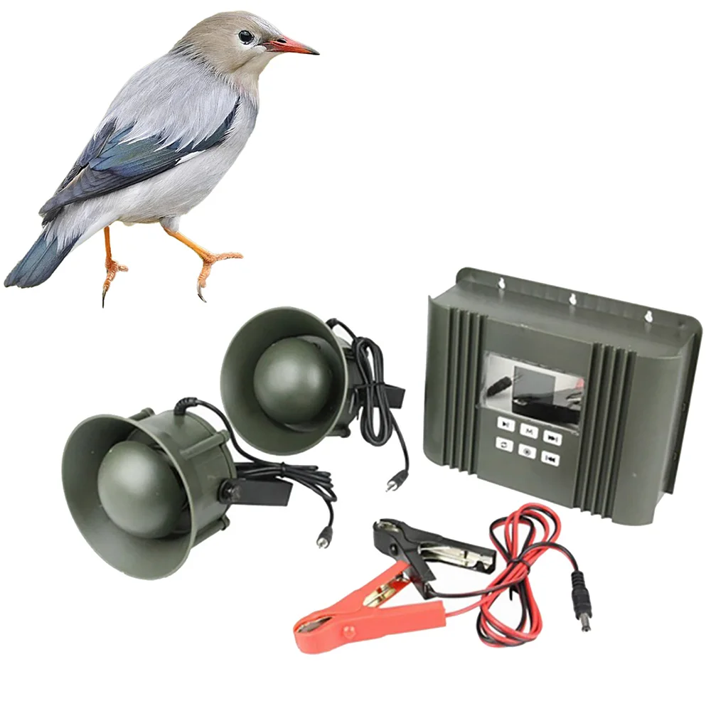 

2023 New Outdoor Birdsong Device Electronic Farm Bird Sound Decoy with Anti-sand 2x50W Loud Speakers 182 Bird Sounds Mp3 Player