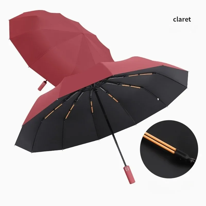 Stay Protected in Any Weather with This Fully Automatic 24-Bone Umbrella - Multiple Colors Available!