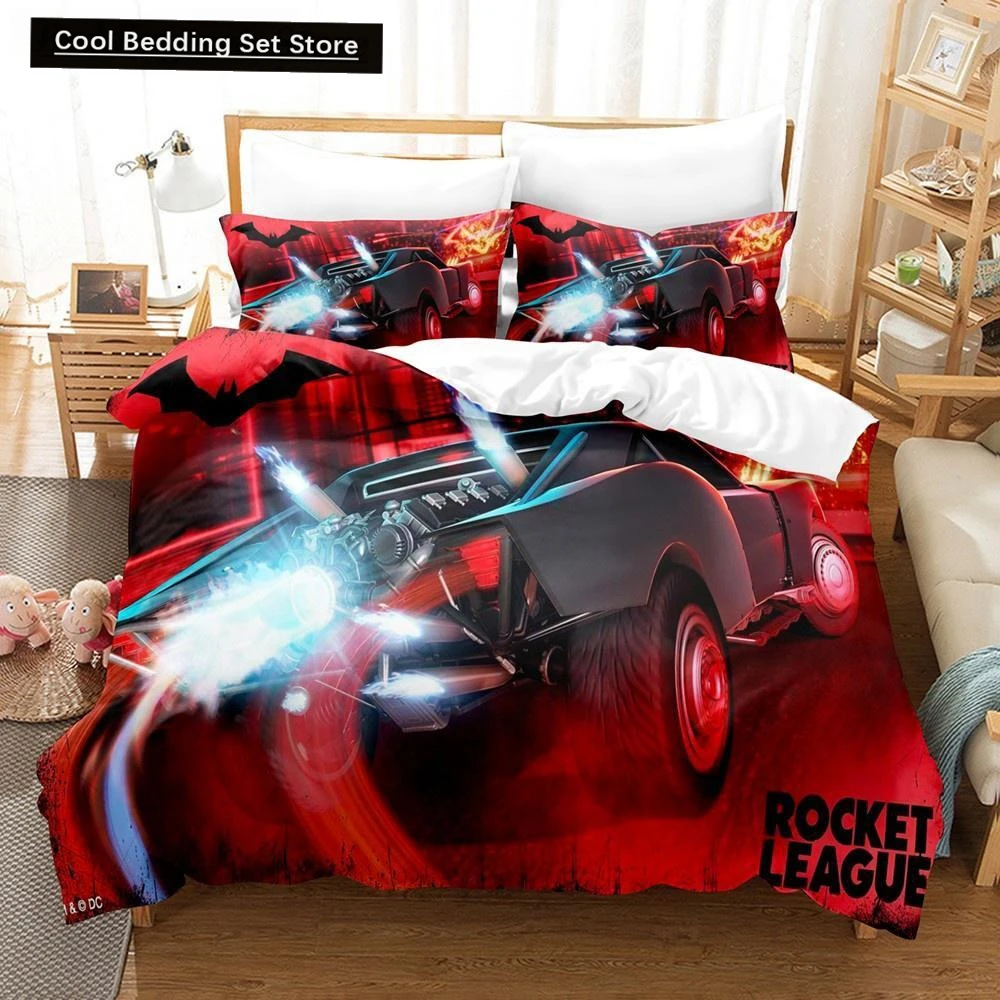 

New Rocket League Bedding Set Bedspread Single Twin Full Queen King Size Car Rocket League Bed Set Kids Boy Bedroom Duvet Cover