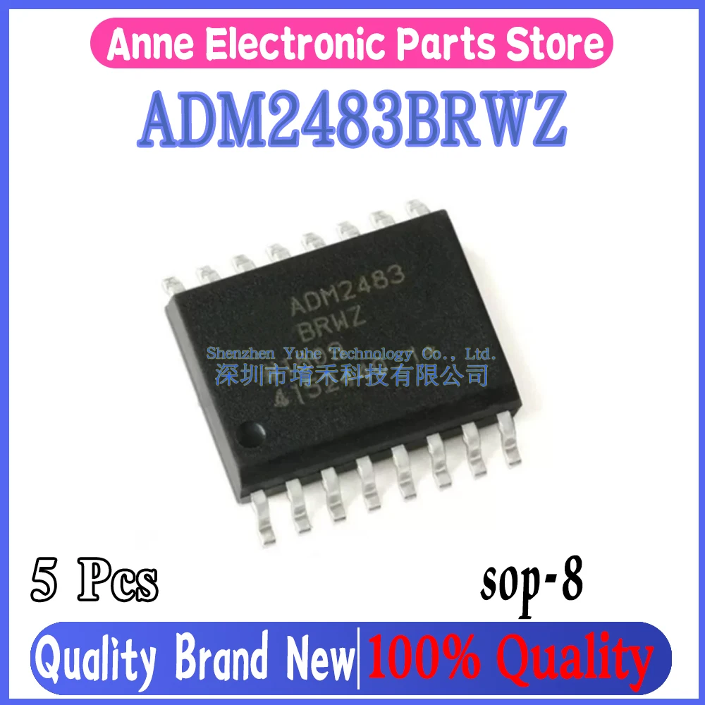 (10piece)100% New ADM2483 ADM2483BRWZ sop-16 Chipset