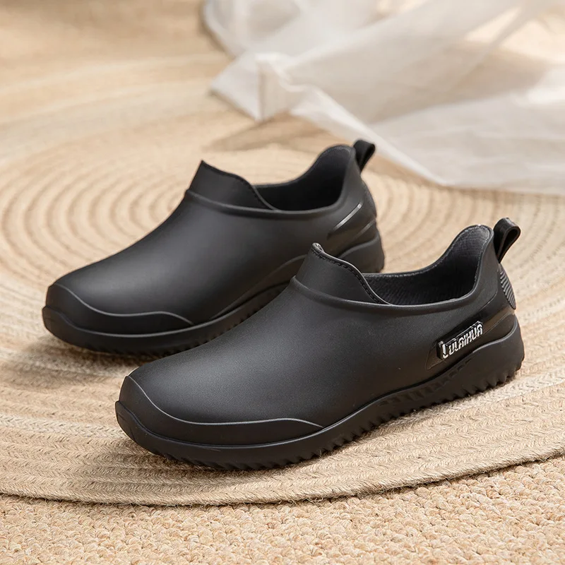 

New Four-seasons Waterproof Shoes women's Rain Boots Low-top Student Travel Work Anti-slip Rain Boots Shallow Short Water Boots