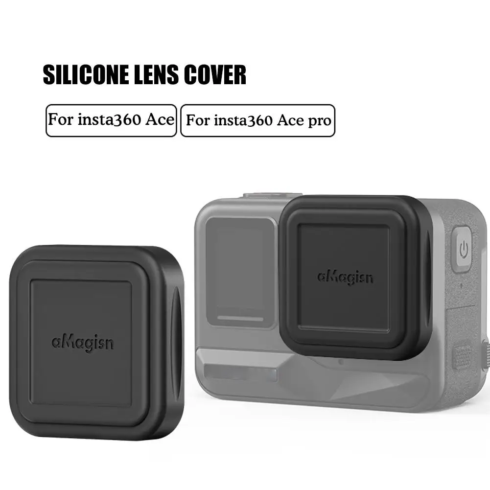 For Insta360 Ace / Ace Pro Lens Cap Cover Silicone Camera Filters Cap Anti-Scratch Washable For Insta360 Ace Pro Accessories