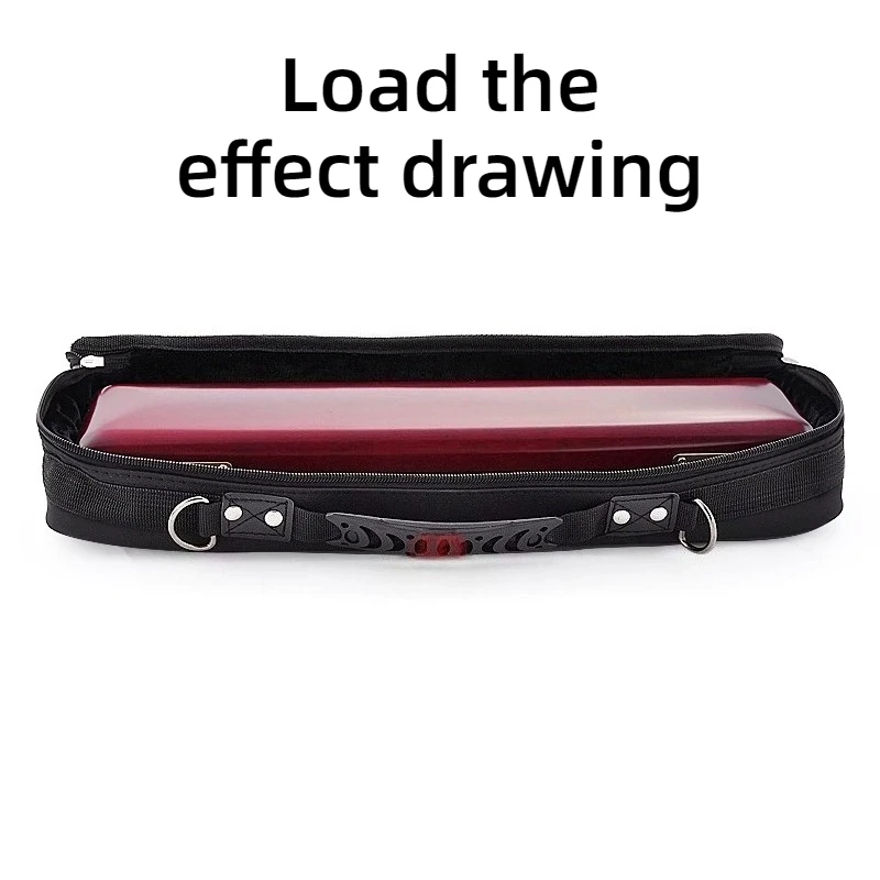 Canvas Solid Wood Flute Bag Portable Single-shoulder Waterproof Shockproof Lightweight Flute Case Musical Instrument Accessories