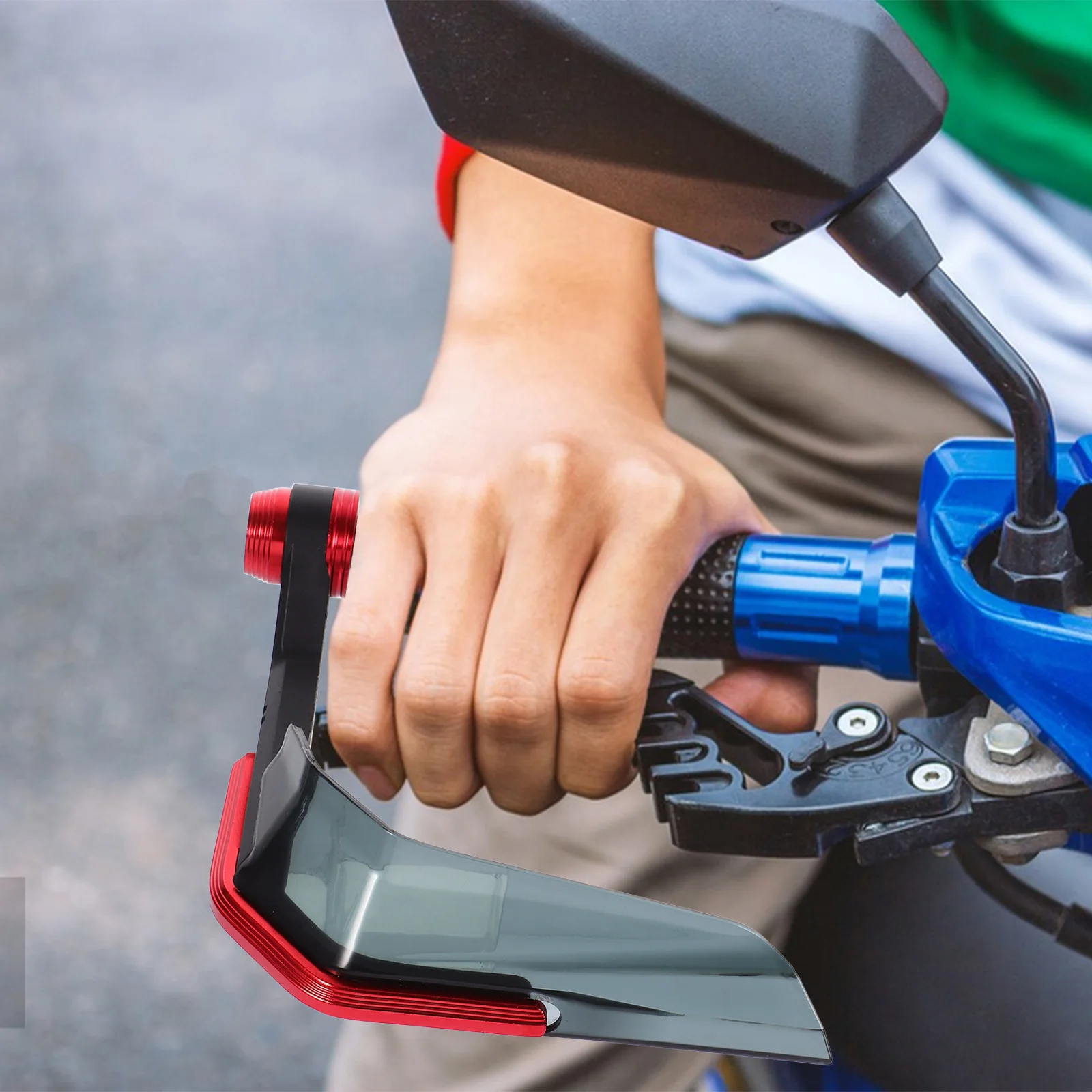 

2pcs Motorcycle Hand Guards Wind Protector Universal Fit For Electric Bikes Durable Plastic Aluminum Alloy Easy Install Stylish