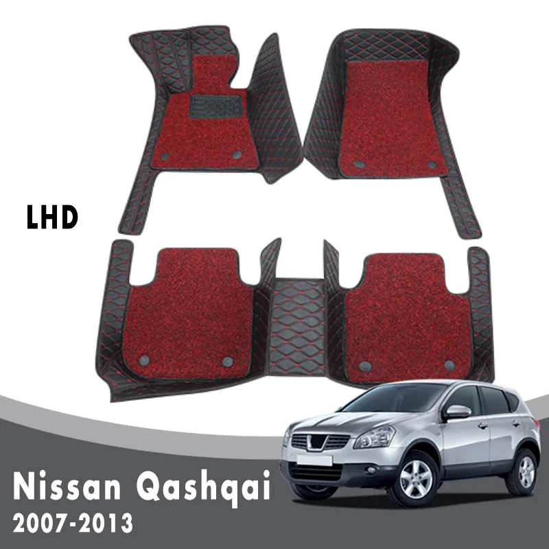 

Автомобильные коврики, ковры для Nissan Qashqai J10 2013 2012 2011 2010 2009 2008 2007, авто двухслойная проволочная петля, аксессуары, детали