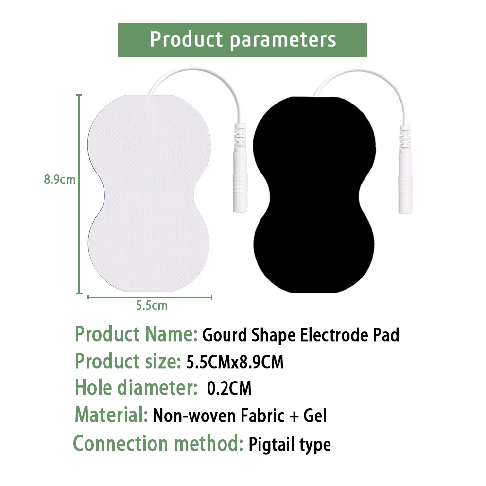 10/20Pcs Electrode Pads Full Body Silicone Gel Reusable EMS Electrodes Parches Self Adhesive Replacement Tens Massage Stickers