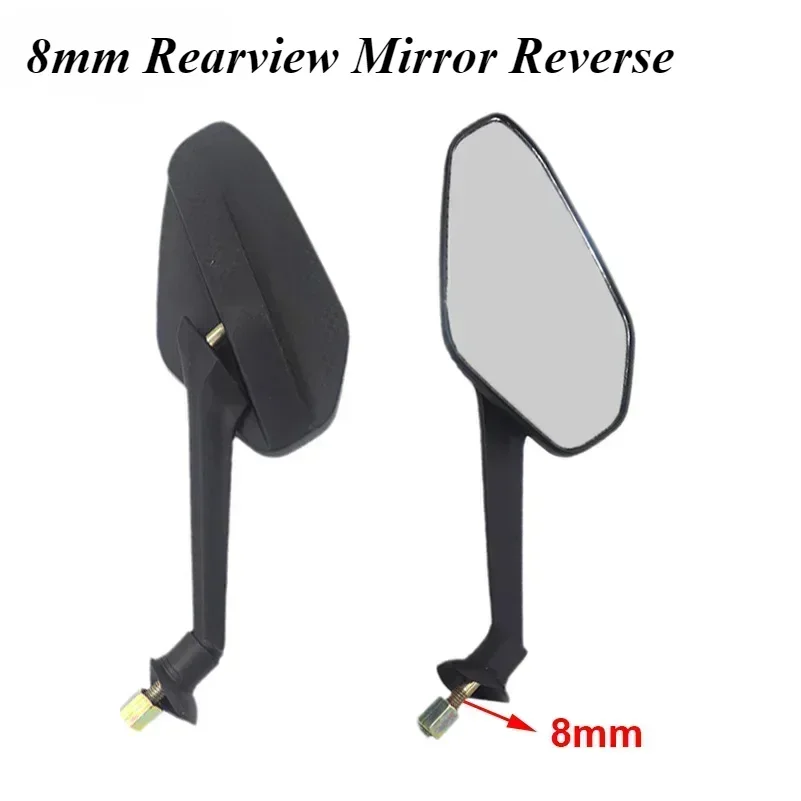 8mm Rearview Mirror Reverse  with Base Fixing Bracket for Citycoco Electric Scooter Motorcycle Accessories Parts