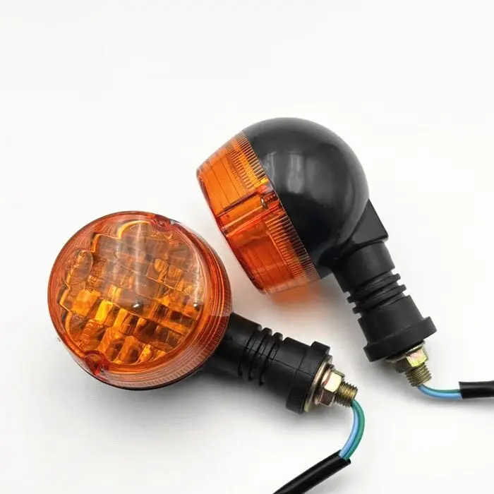 Motorcycle retro round turn signal light CG125 Prince Jialing 70GN125 turn signal 12V