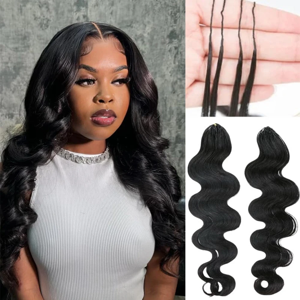 

Наращивание волос Body Wave Knotless Pre-Separated Crochet из натуральных человеческих волос, натурального цвета, для плетения в стиле бохо.