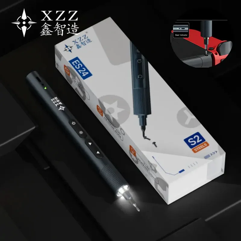 

XZZ ES24 Dual Torque Adjustable Electric Screwdriver 24 Screwdriver Bits Precision Repair Tool for Mobile Phone Computer Repair