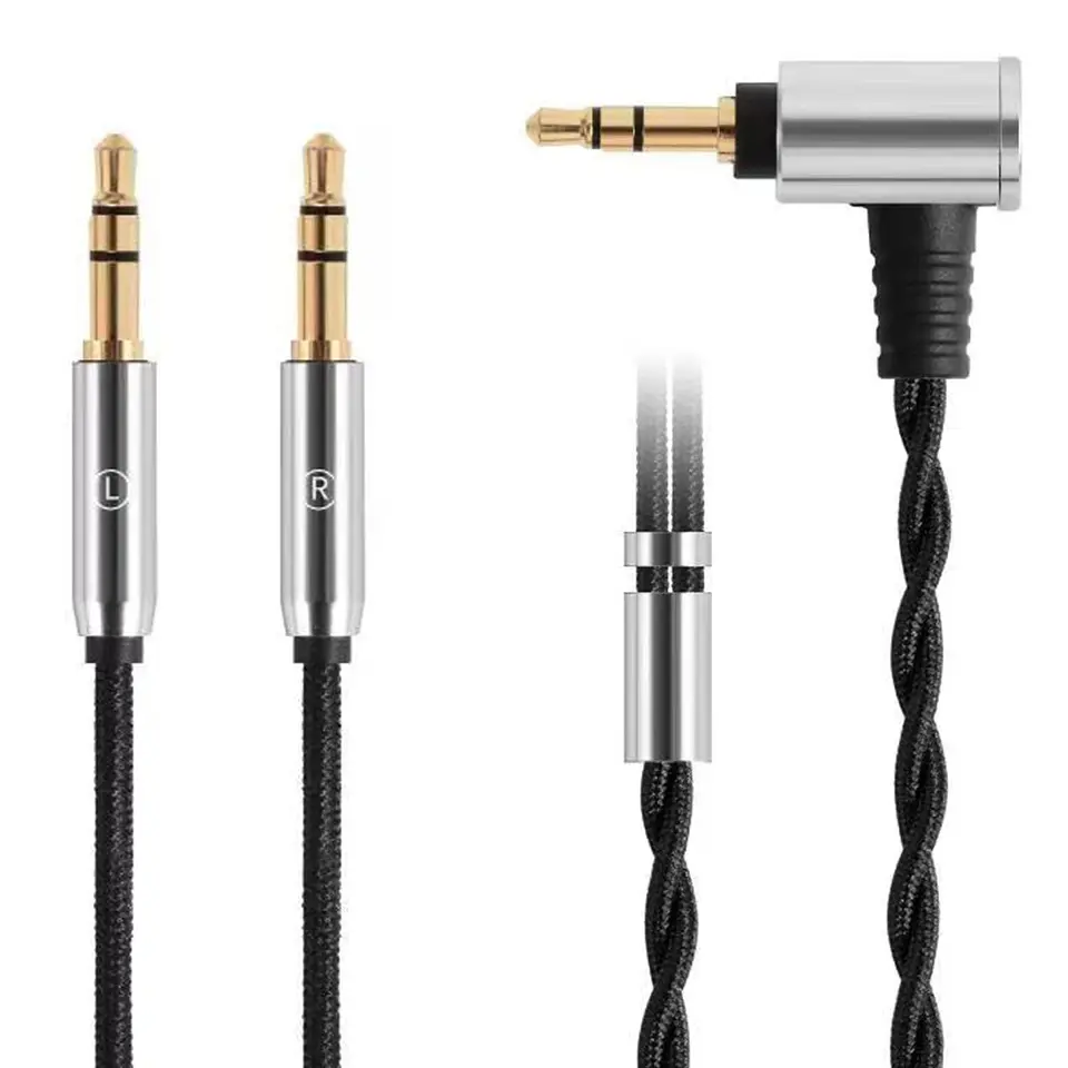 4.4mm 2.5mm バランスヘッドフォンケーブル Hifiman HE400SE HE-350