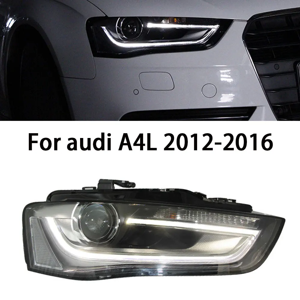 

Автомобильные фары для Audi A4 B8.5, светодиодные фары 2013 2015 2014 2016, фары A4L DRL, указатель поворота, дальний свет, линза проектора ангельского глаз