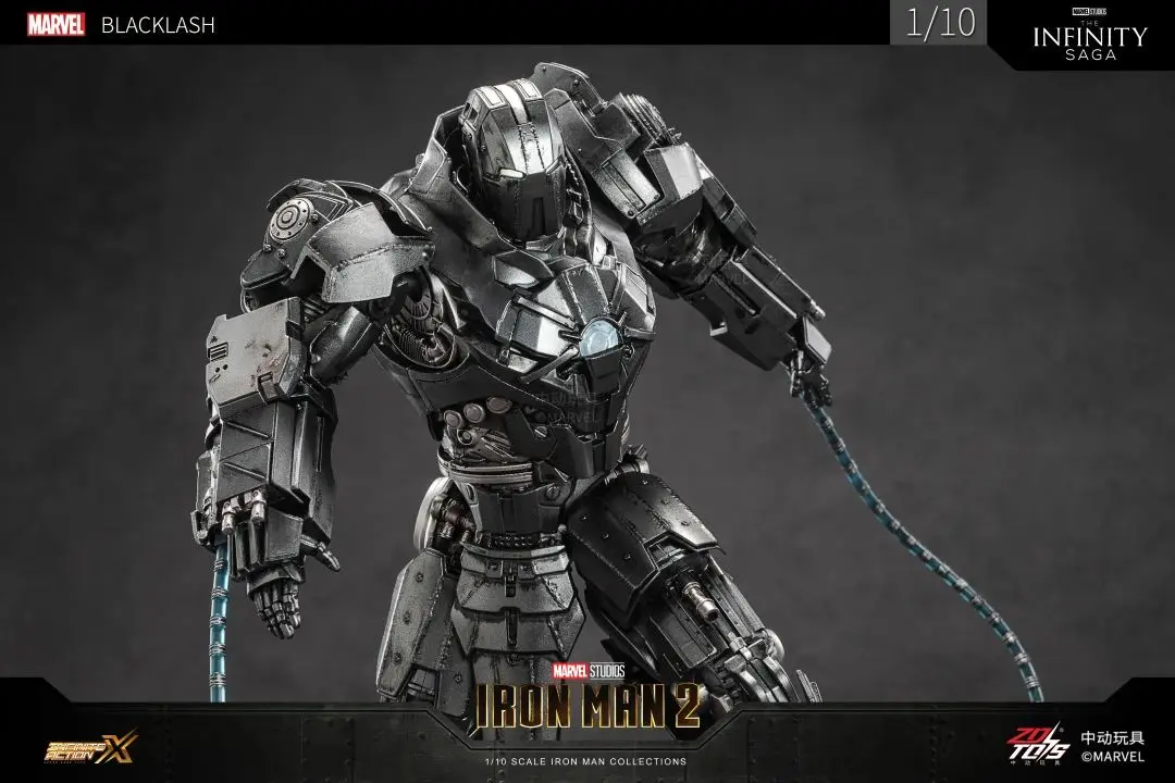 Original ZDTDS Iron Man Tony Stark Whiplash Blacklash Iron Monger MK3 Action Figure Sammlung Film Modell Puppe Spielzeug WEIHNACHTEN Geschenke – Detail 19