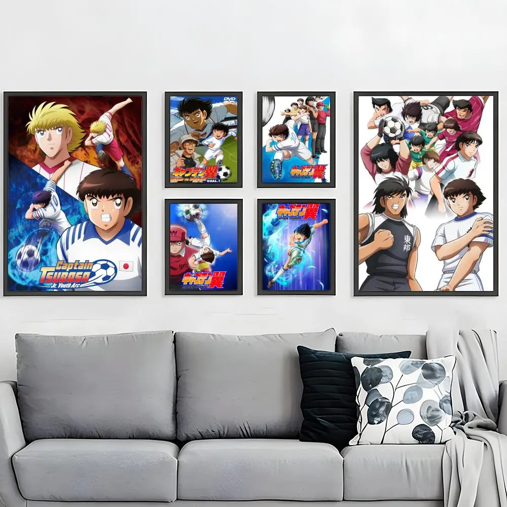 Sports Anime Captain Tsubasa Poster HD Waterproof Self-Adhesive Wall Art – Multi-Scene Use, Top Gift Pick