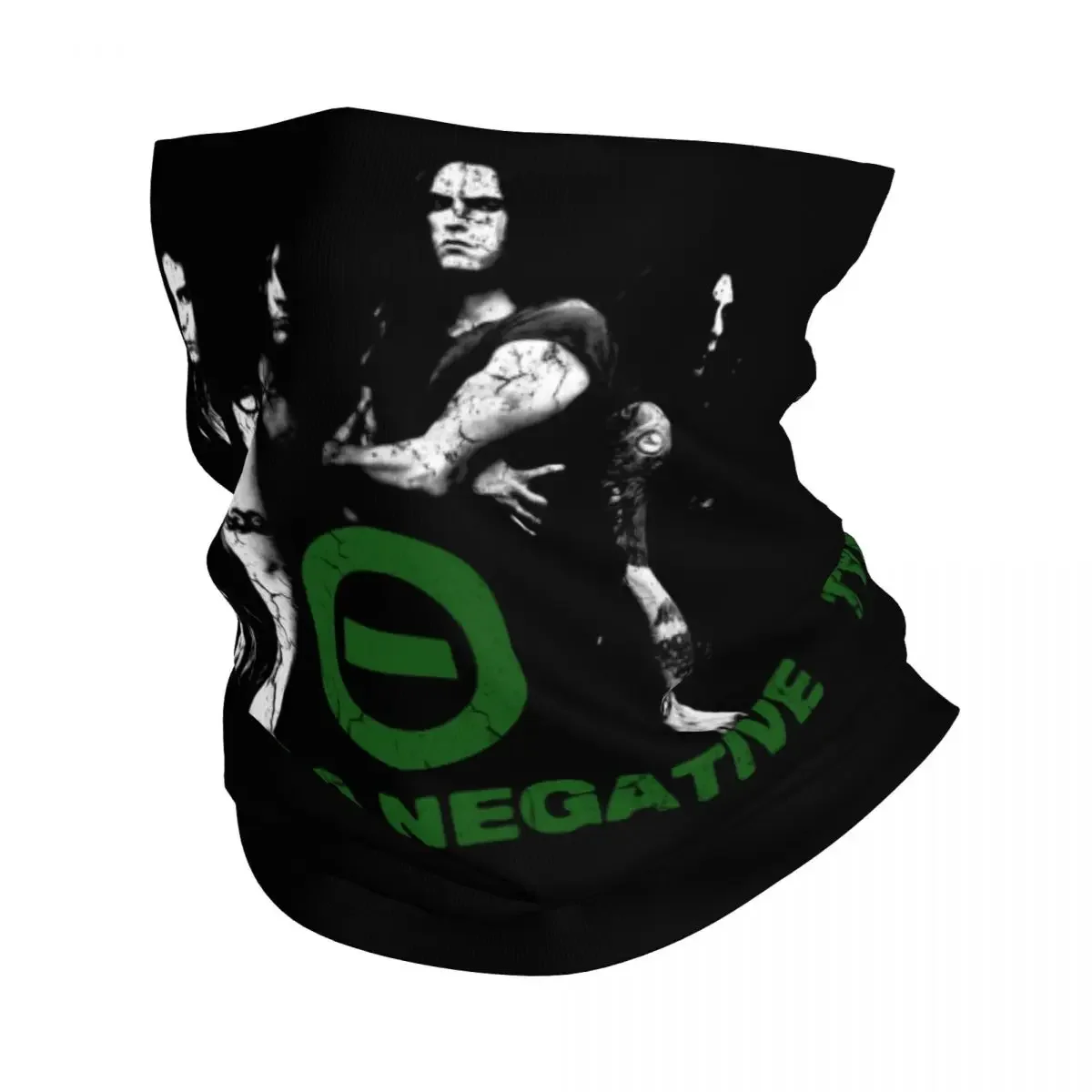 O Type Negative Logo Goth Heavy  Band Winter Headband Neck Warmer Women Men Hiking Camping Tube Scarf Face Bandana Gaiter