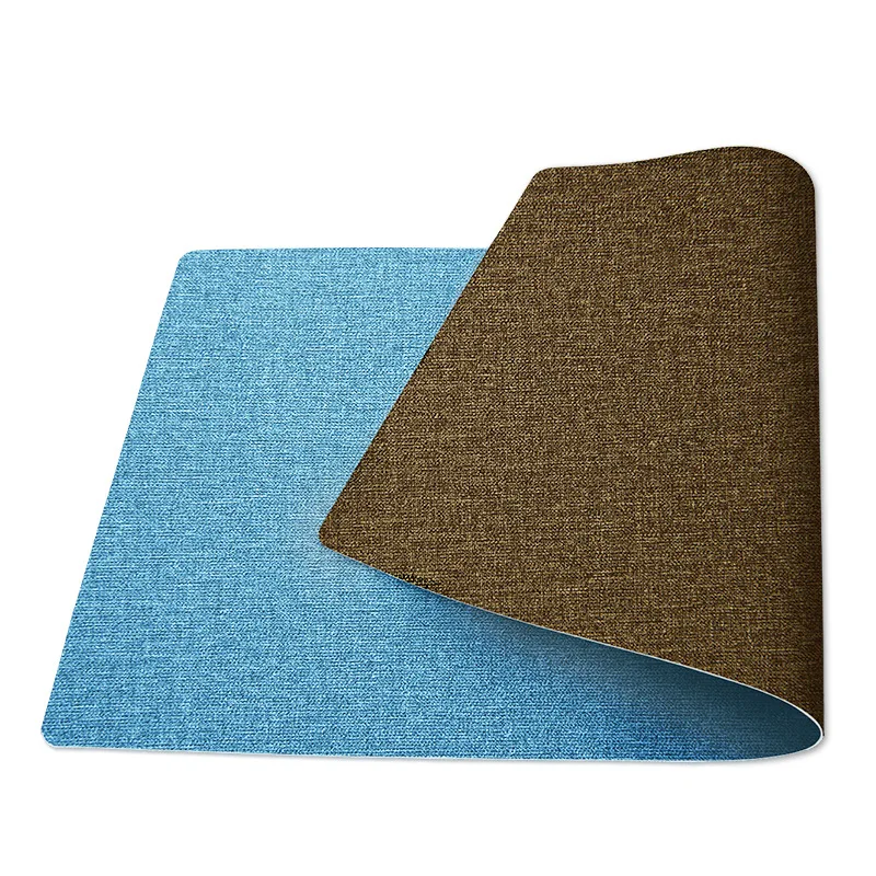 Double-Sided Leather Mouse Pad Portable Desktop Mat Water-Proof Non-Slip Desk Set Office Decoration Customizable Size