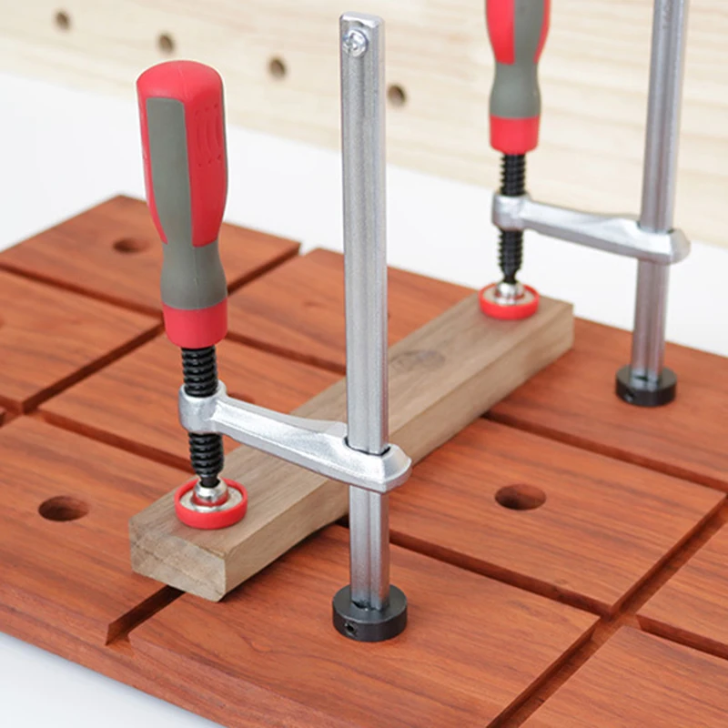 

Настольный быстродействующий зажим для деревообработки, настольный зажим, ручной скручивающий зажим для деревообрабатывающих скамеек, инструменты с отверстиями 19/20 мм, 1 шт.