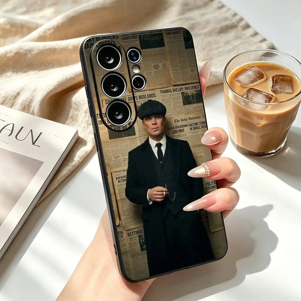 Popular Movie Peaky B-Blinders Phone Case For Samsung S26,S25,S24,S23,S22,S21,S30,Ultra,Plus,Fe,Soft Silicone Black Cover