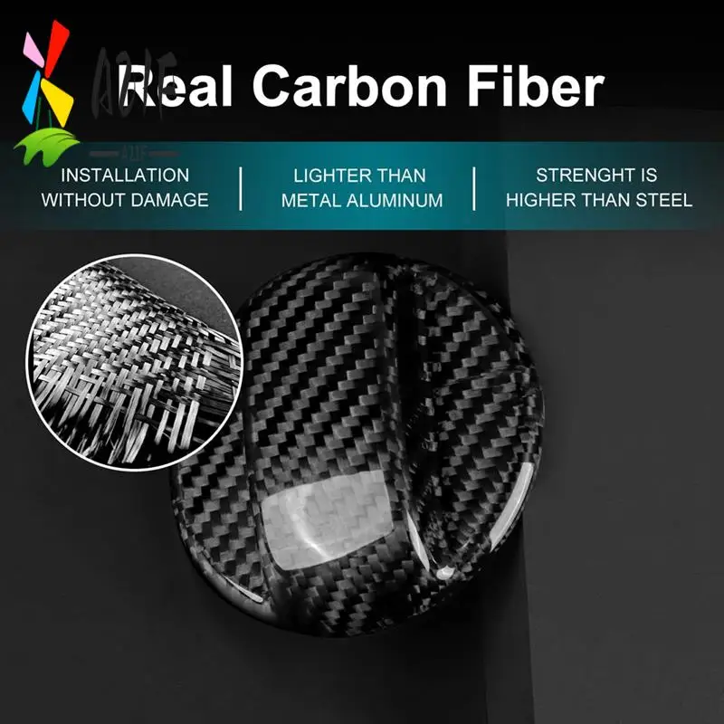 

A21F-Real Carbon Fibre Fuel Tank Cap Trim For A3 A4 S5 S4 A5 RS3 RS4 RS5 A7 RS7 Q3 Q5 A6 Q8 Sline Decorative Cover