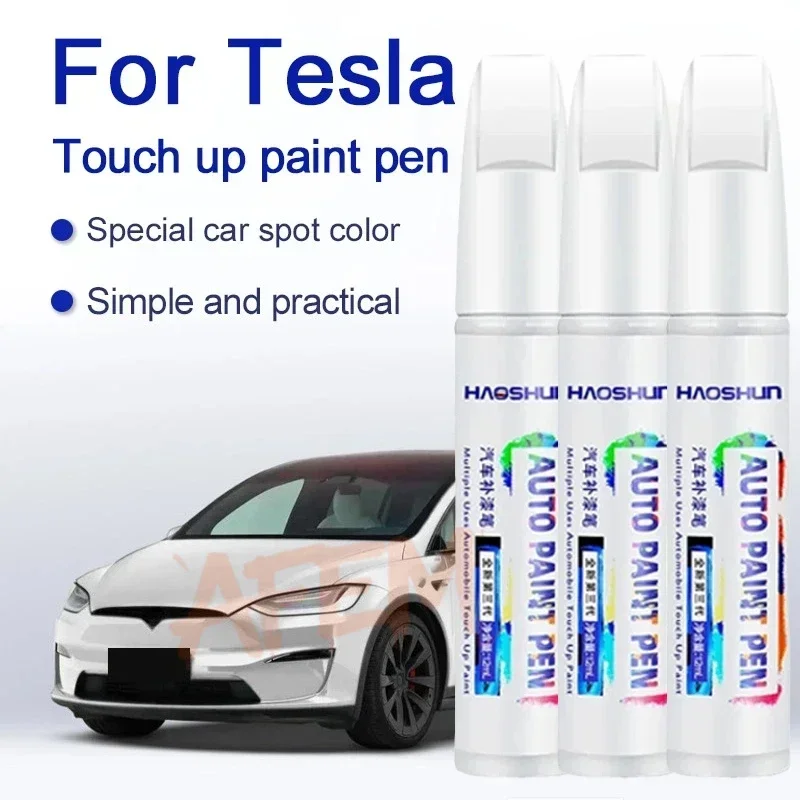 For Tesla Model 3 Y X S Car Paint repair pen Car touch up pen Black white Tesla wheel paint repair agent Paint repair set - view 2