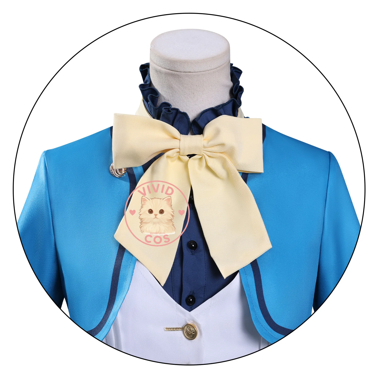 Secret of The Silent Witch Cosplay Costume Anime Monica Daily Outfit White Dress Role Play Women Comic Con Halloween Party