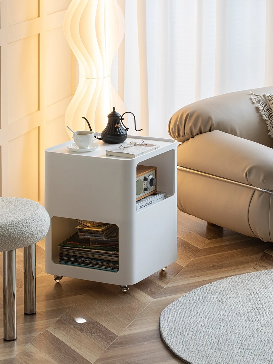 

Cleary Nordic style creative mobile side table simple modern light luxury shelf