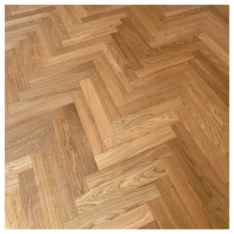 Custom size FSC edging waterproof 15mm herringbone white oak walnut engineered hardwood flooring for living rooms