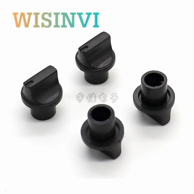 10 Pieces Plastic Half Shaft Knob Diameter 13mm Height 15.8mm Potentiometer Encoder Knob 180 Degree D-Shaped Inner Hole 6mm