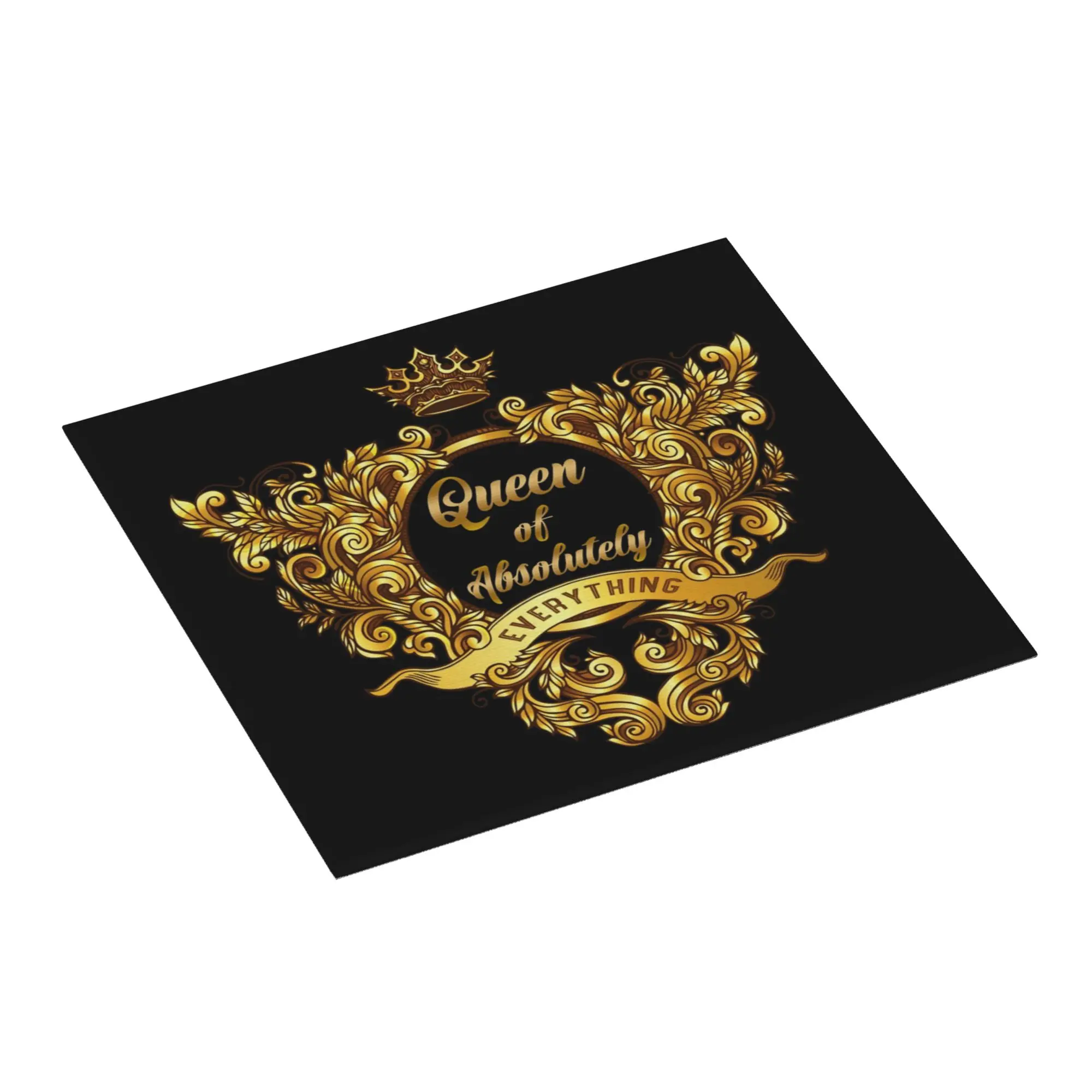 Drying Mat For Kitchen Queen of Absolutely Everything Gold Baroque Barware Tableware Oil Proof Washable Kitchen Sink Drying Pad