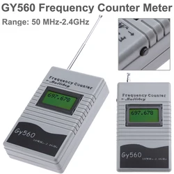 GY560 Frequency Meter Counter Tester 7 DIGIT LCD Display GSM 50MHz-2.4 GHz Frequency Counter Meter For Two Way Radio Transceiver