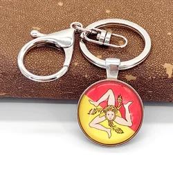 1Pc Sicilia Ethnic Keychain Backpack Keyring Souvenir Gifts