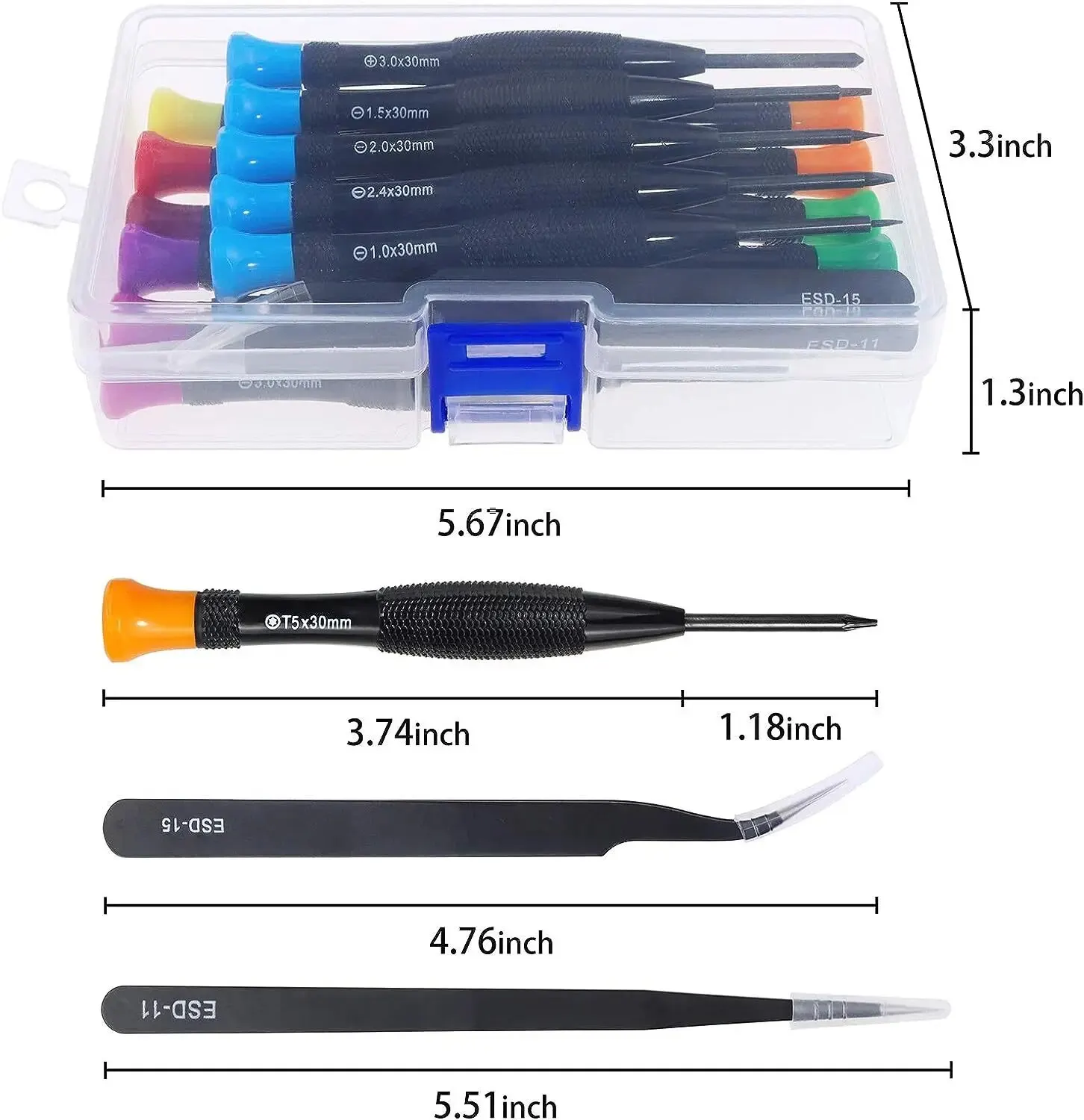 Magnetic Screwdriver Set Mini Multi-Function Magnetic Precision Screwdriver For Watch Eyeglasses Phone Repairing Hand Tools