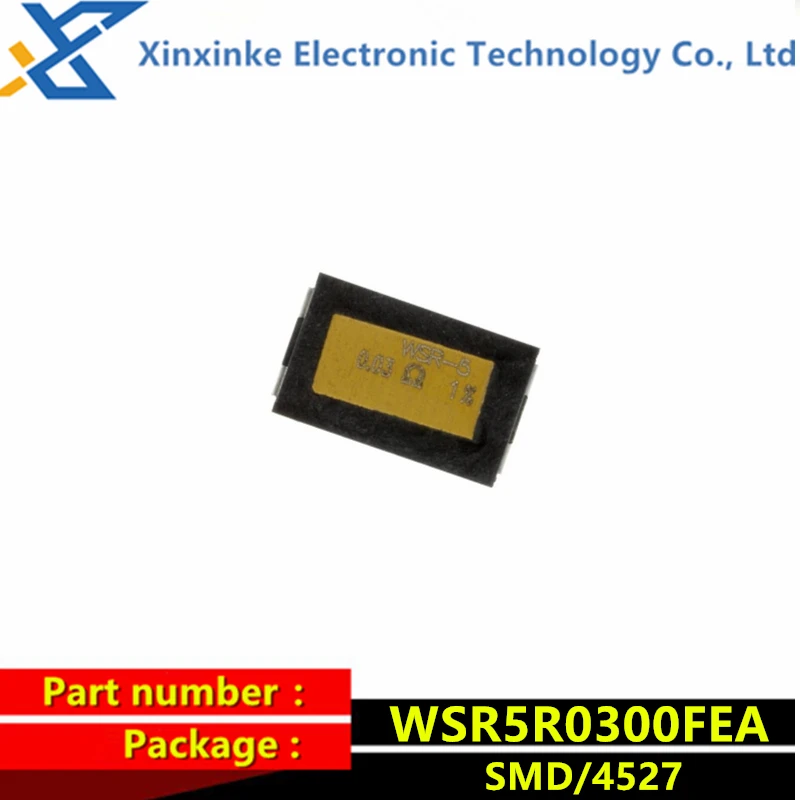 

WSR5R0300FEA SMD 0.03ohms Precision alloy power resistor DALE WSR-5 0.03R 1% 5W 4527 30mOhms Current sensing resistor