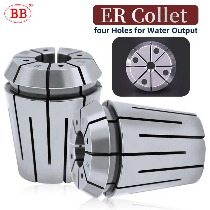 Coolant Collet Ferramenta de Usinagem Cnc Furo de Refrigeração Er16 Er20 Er25 Er32 bb Er4-hole