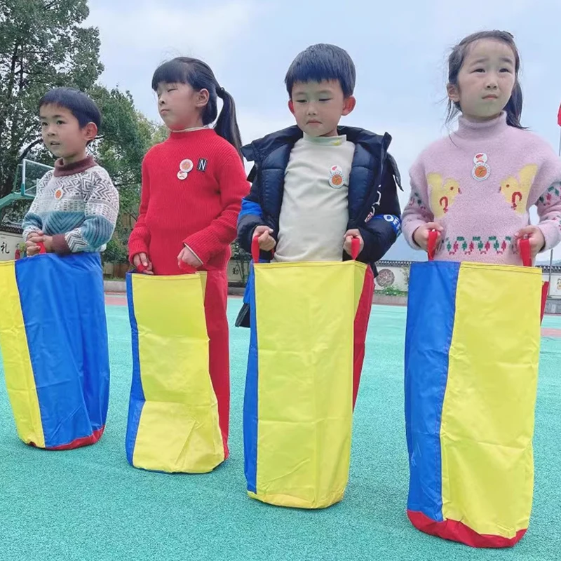 Borse da salto da corsa per sacco di patate per bambini e adulti Sport sensoriali Giochi all'aperto Forniture per feste di compleanno di carnevale