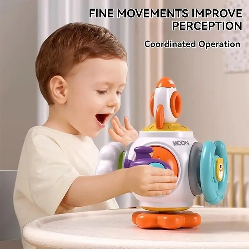6 in 1 Busy Ball Baby Sensory Toy Educational Tactile Training Travel Cube for Toddlers Early Development