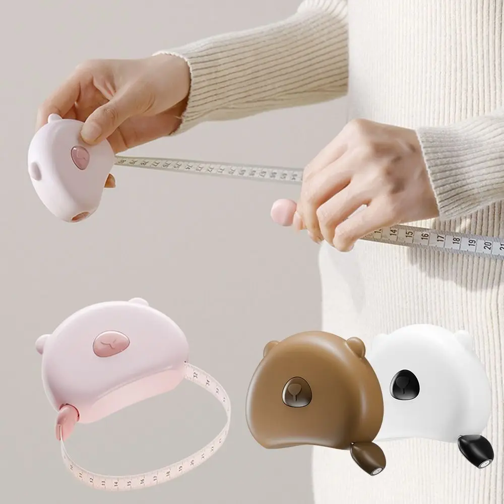 لطيف 1.5 متر شريط القياس قابل للسحب لينة الجسم شريط القياس أدوات قياس متعددة الوظائف الملابس الخياطة حاكم الجسم #1