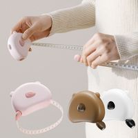 Cute 1.5m Tape Measure Retractable Soft Body Measurement Tape Multifunctional Measuring Tools Clothes Sewing Ruler Body