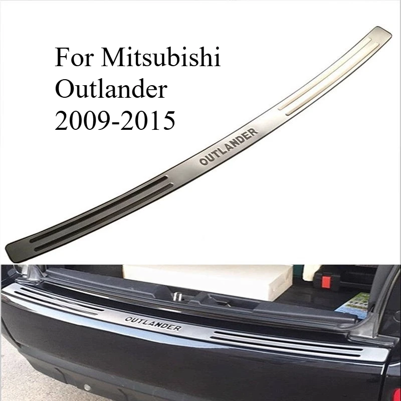 

Для Mitsubishi Outlander 2009-2015 Защита заднего бампера автомобиля, порог багажника, накладка на протектор, автомобильные аксессуары, внутренние молдинги
