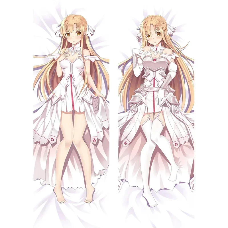 Anime Waifu Yuuki Asuna Double Sided Pillow Case Sword Art Online Dakimakura Otaku Hugging Body Decorative Kirito Pillowcase