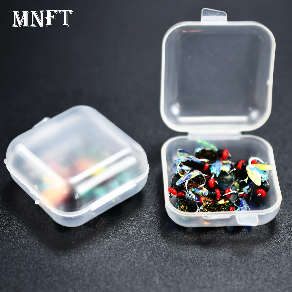 MNFT Geeignet für Barsch, Forelle und Karpfen, doppelt geflügelte Fliegenfischen, trockene Fliegen, bionische Insektenfliegenköder, hergestellt aus reflektierendem, gewebtem Material