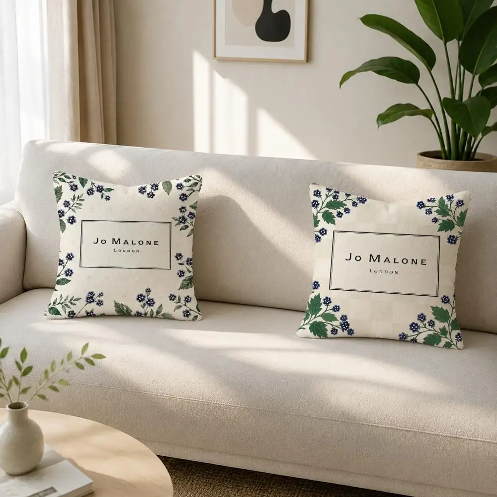 Brand Jo Malone Cushion Cover Soft Plush Cushion Covers Fluffy Throw Pillow Cases for Sofa Bedroom Home Decor