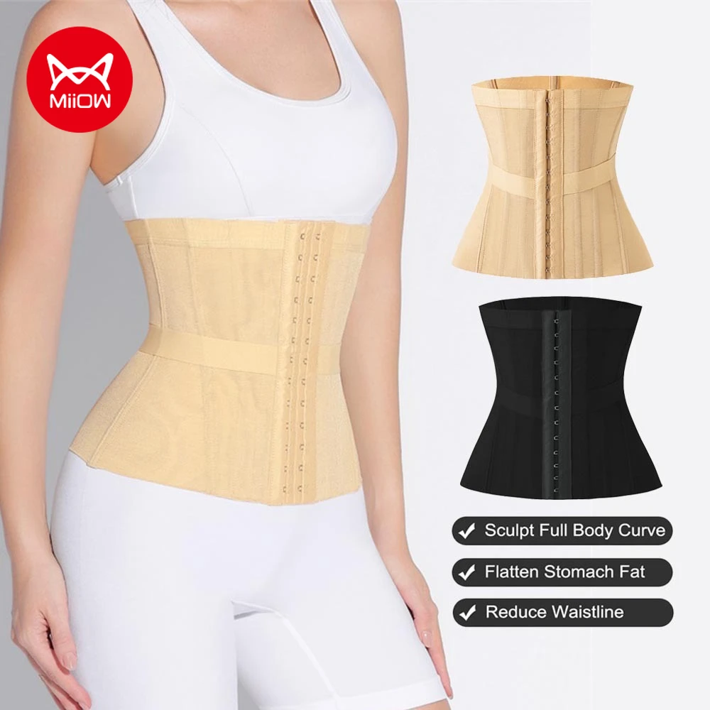 MiiOW Frau Taille Trainer Weiche Atmungsaktive frauen Former Korsett Abnehmen Gürtel Frauen Unterwäsche Stahl Knochen Body Shaper Shapewear