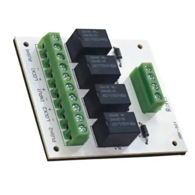 PZHI-2X Double Door Interlocking Relay Module For Door Interlock System Fail Safe Lock 69Lx60wx15h(Mm) For Egress Control