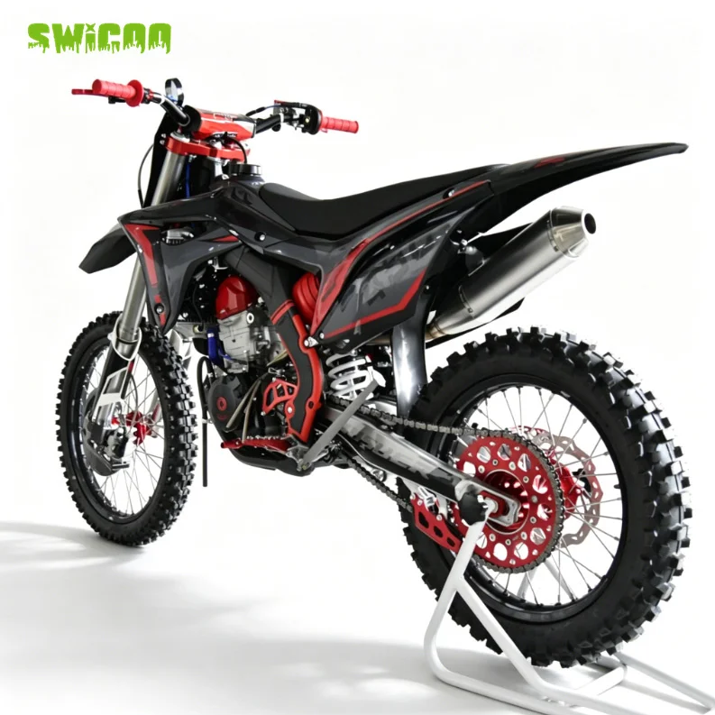 Lightweight DesignIn Stock 450cc Dirt Bike 4-Valve Water Cooled E & Kick Start 6 Gear 21 & 18 Wheel Tire Off Road Motorcycle Mot