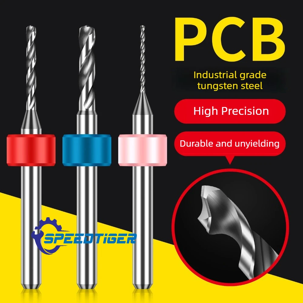 

10PCS New Micro PCB Drill Bits 0.2-2.0mm Tungsten Carbide Engraving Drill Bits For PCB Circuit Board CNC Drilling High Precision