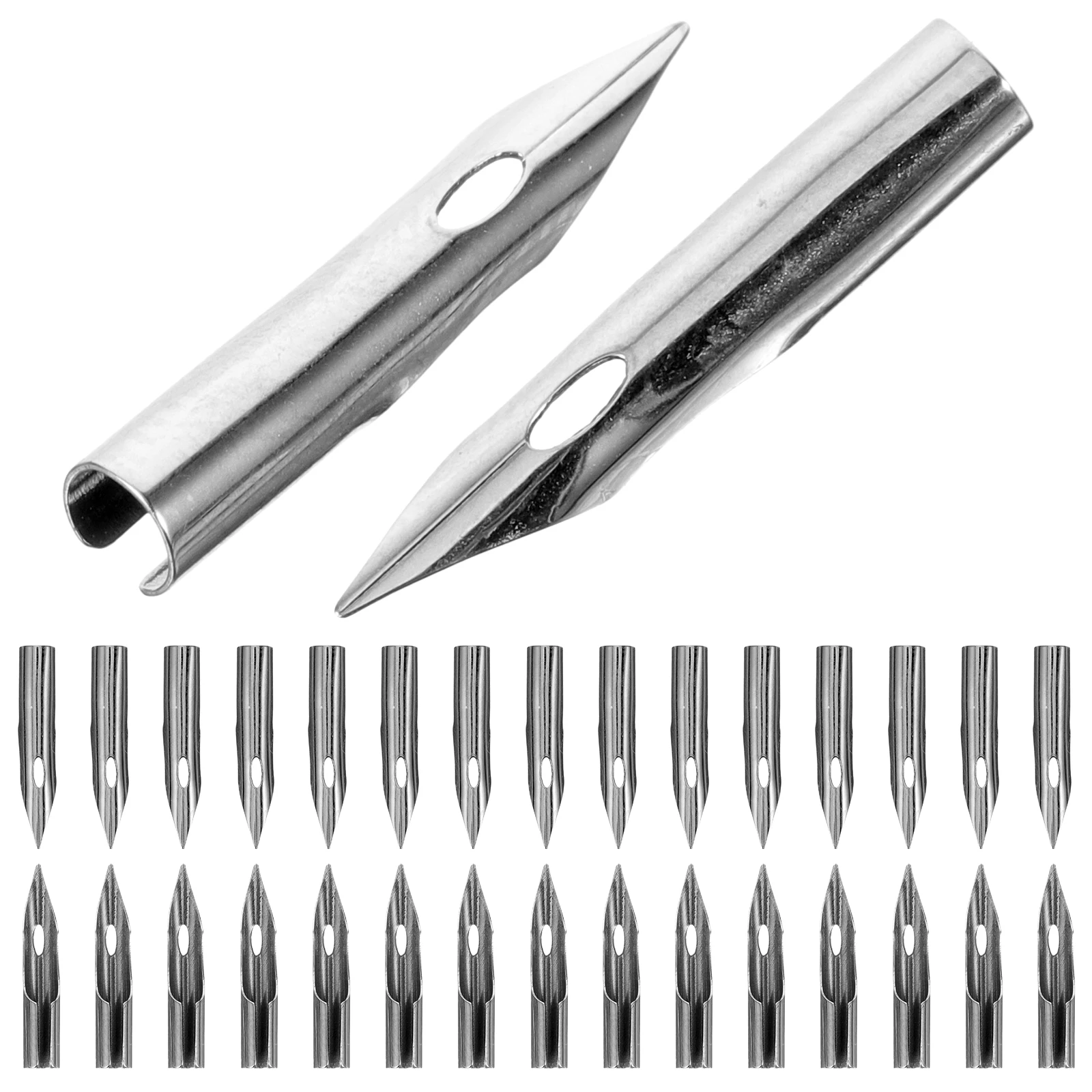 

30Pcs Pen Nibs Calligraphy Fountain Pen Replacement Metal Tips Smooth Writing Suitable for Students Practice Signing