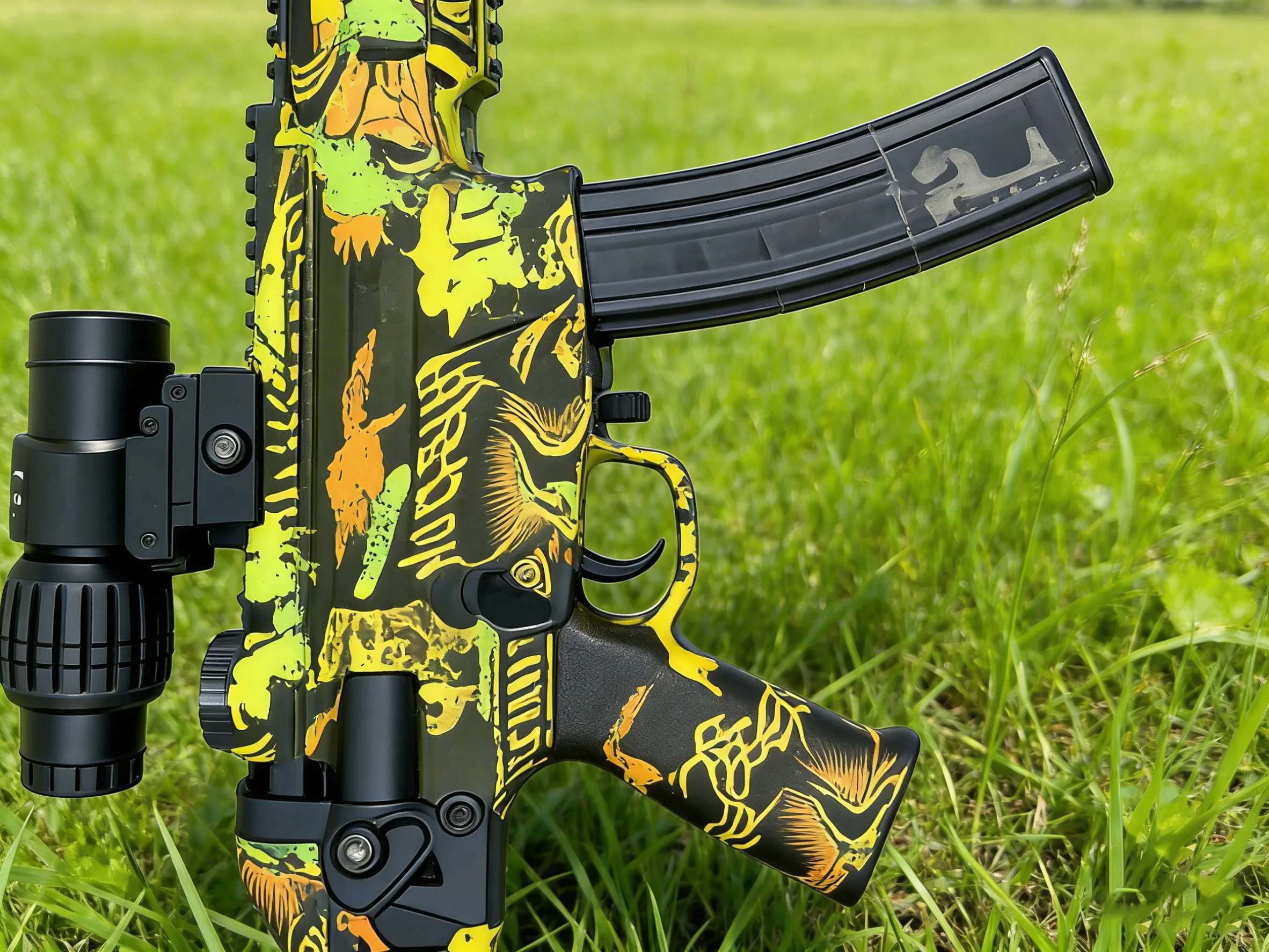 7.4V Full Auto Gel Blasters Gun for Adults, 20m Long Range & Stable Shooting, Electric Gel Ball Blaster Outdoor Toy for Adults